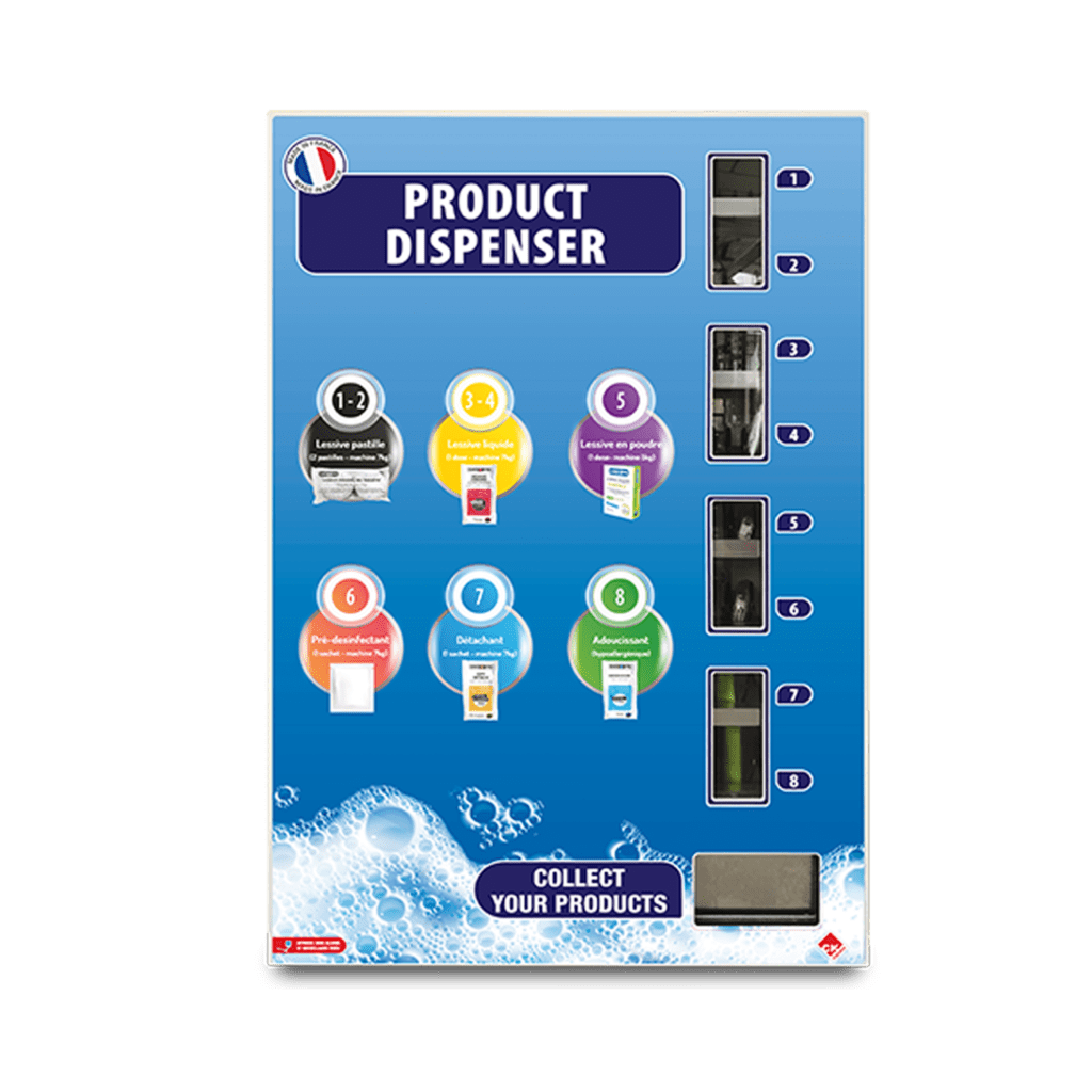 Distributeur de lessive à sprirales